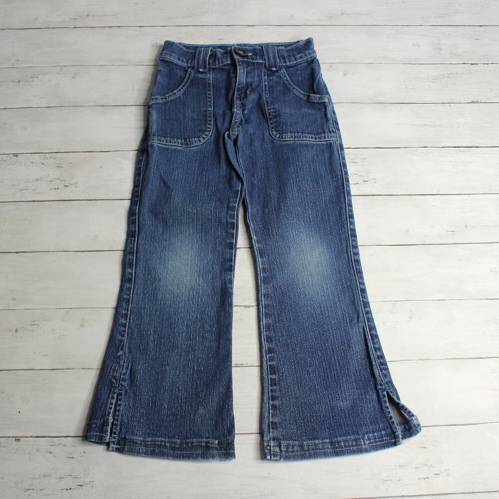 Vintage Levi's Denim Blue Jeans Girl's Size 8 Flare
